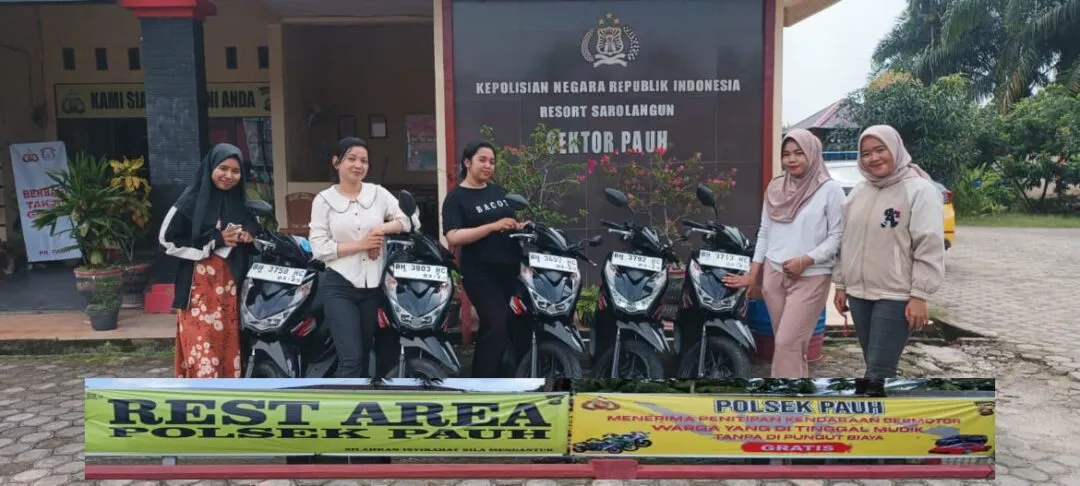 Polsek Pauh Buka Layanan Penitipan Motor Gratis Buat Masyarakat