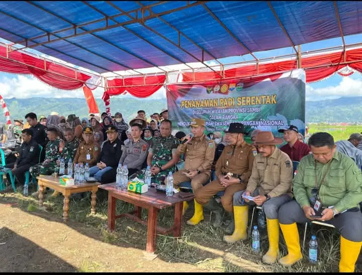Jambi Tanam Padi Serentak, Dukung Target Swasembada Pangan Nasional 2025