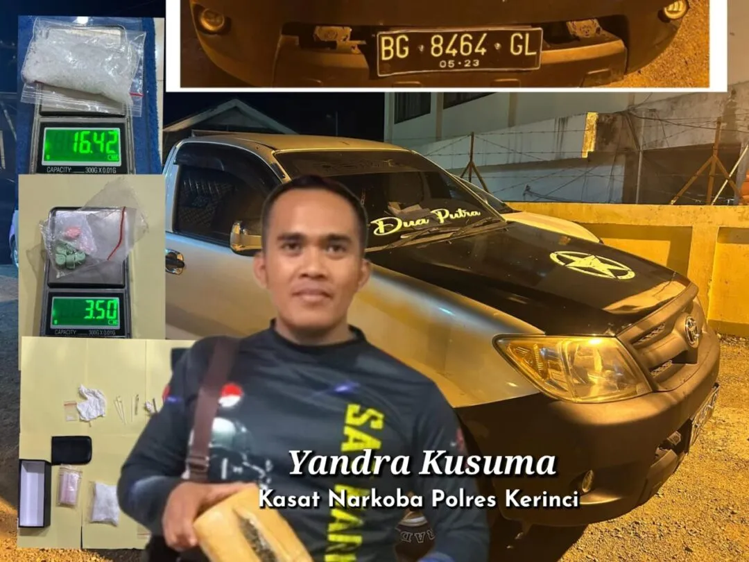 Kasat Narkoba Pimpin Pengungkapan Ladang Ganja di Lereng Gunung Kerinci