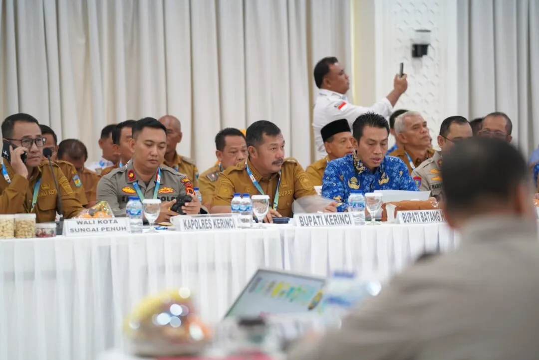 Sinergi Daerah Dukung Ketahanan Pangan, Bupati Monadi Hadiri Rakor Lintas Sektoral Polda Jambi