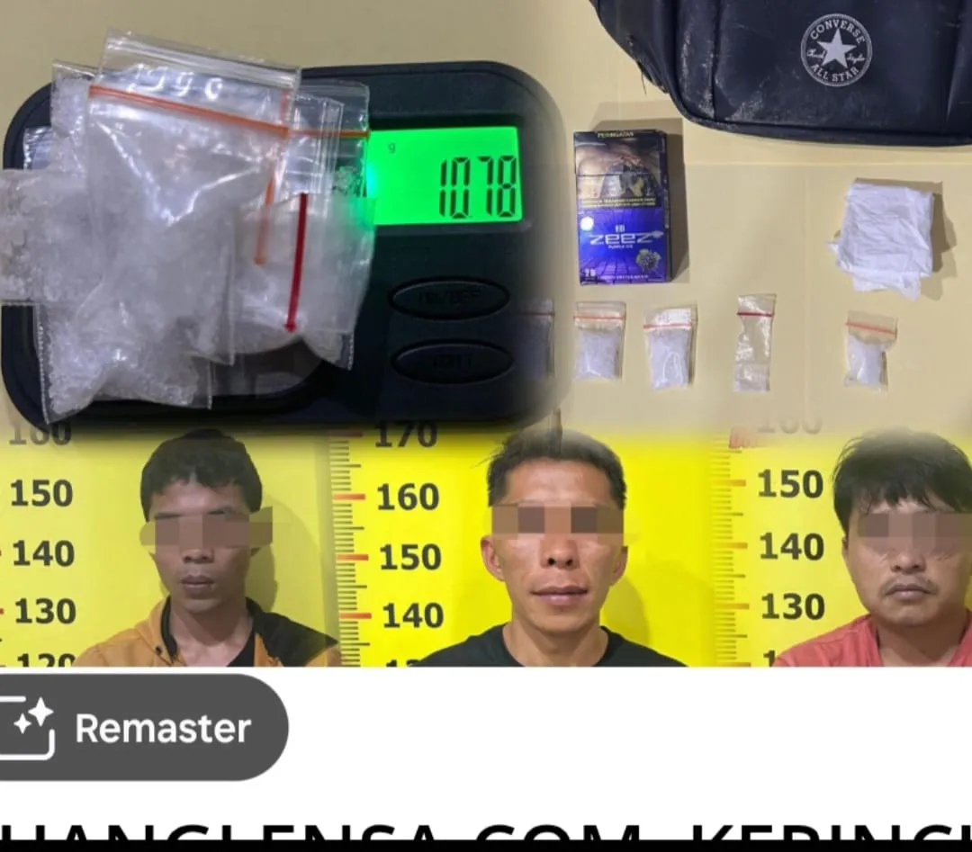Satresnarkoba Polres Kerinci Ungkap Tiga Kasus Narkoba, 11,44 Gram Sabu Diamankan