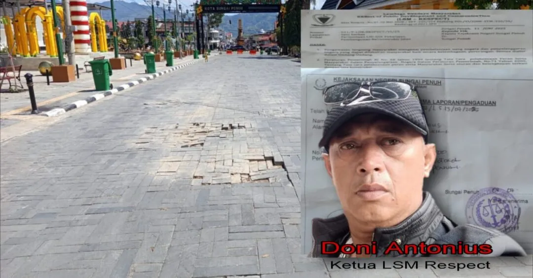 Proyek Jalan Protokol Diduga Gagal Konstruksi, LSM Respect Minta Kejari Lakukan LID-DIK