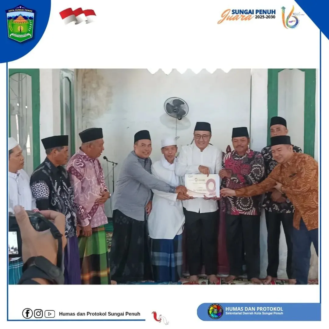 Safari Silaturahmi Jumat, Wako Alfin Sambangi Masjid Baitul Gafur Pinggir Air