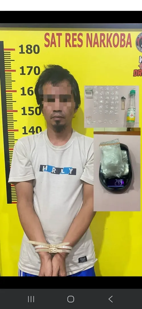Satresnarkoba Polres Kerinci Bekuk Seorang Pelaku Pengedar Sabu di Siulak Mukai