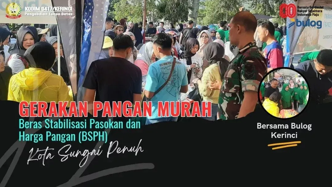 Rayakan HUT RI ke-80 dengan Kebersamaan dan Kepedulian, Kodim 0417/Kerinci Gelar Pasar Murah