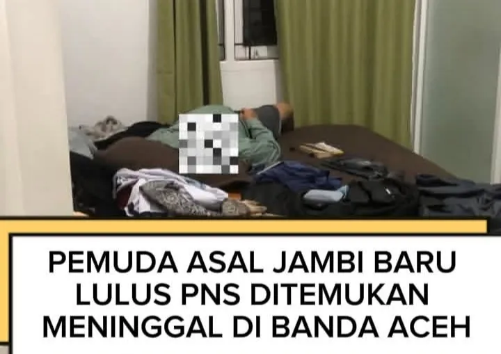 Pemuda Asal Sungai Penuh Baru Lulus PNS Ditemukan Meninggal di Banda Aceh