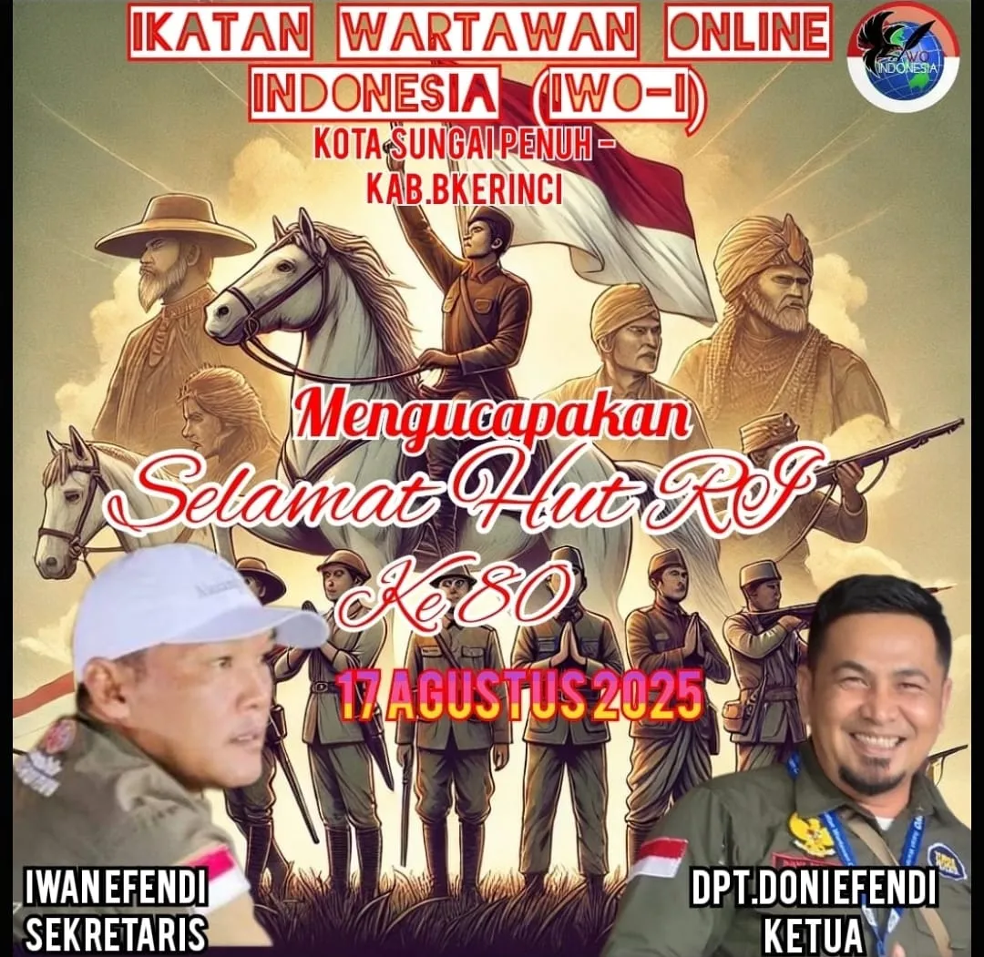 IWO Indonesia Sungai Penuh - Kerinci Sambut HUT RI ke-80: Kobarkan Semangat Perjuangan dan Persatuan
