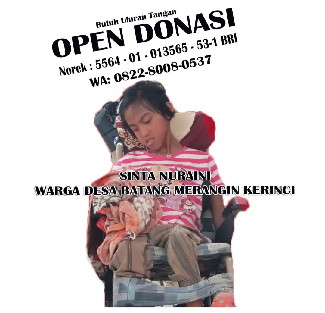 Senyum Kecil Sinta di Kursi Roda Usang, Menanti Uluran Tangan Dermawan"