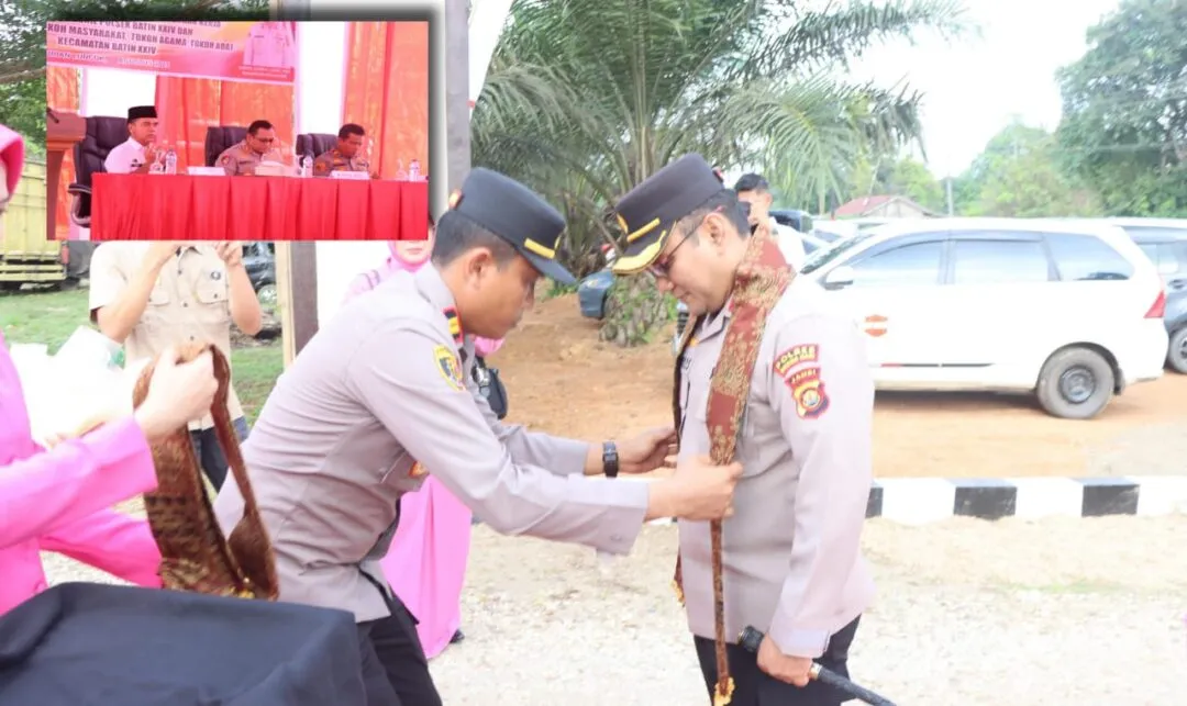 Kapolres Batanghari Gelar Kunker Dengan Personil Polsek Batin XXIV dan Forkopincam Batin XXIV