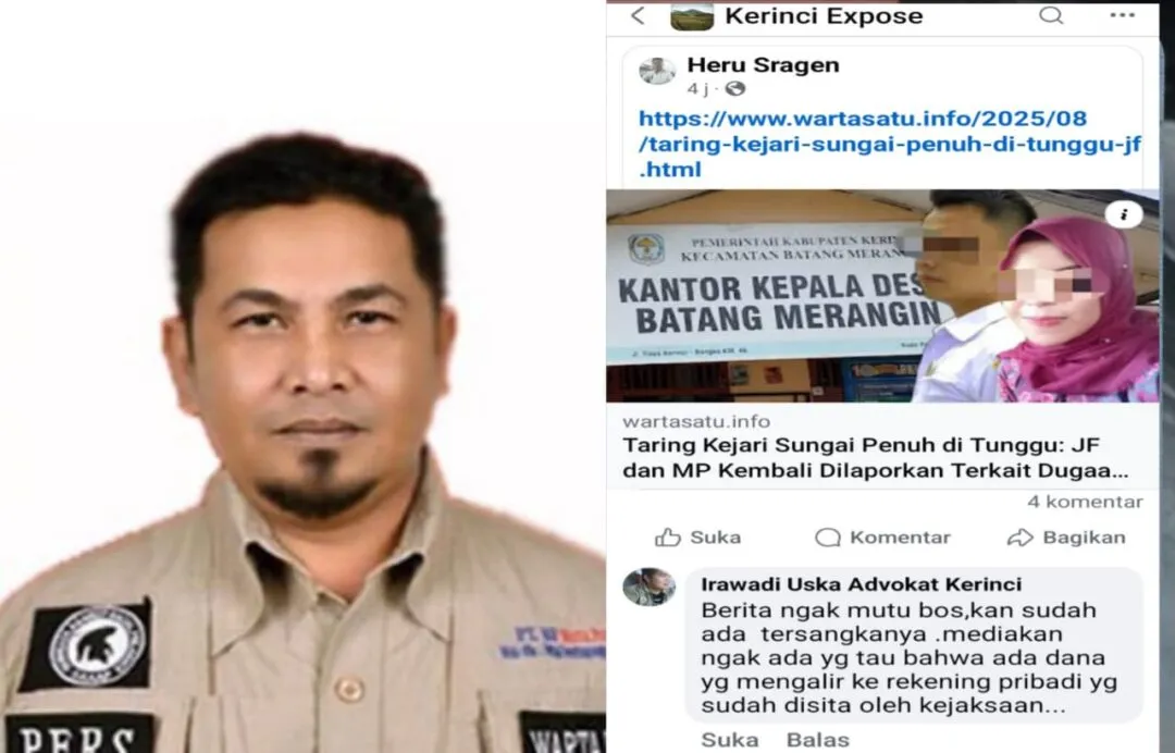 Ketua IWO Indonesia Sungai Penuh Kerinci: Irawadi Uska Oknum Advokat Omon-Omon