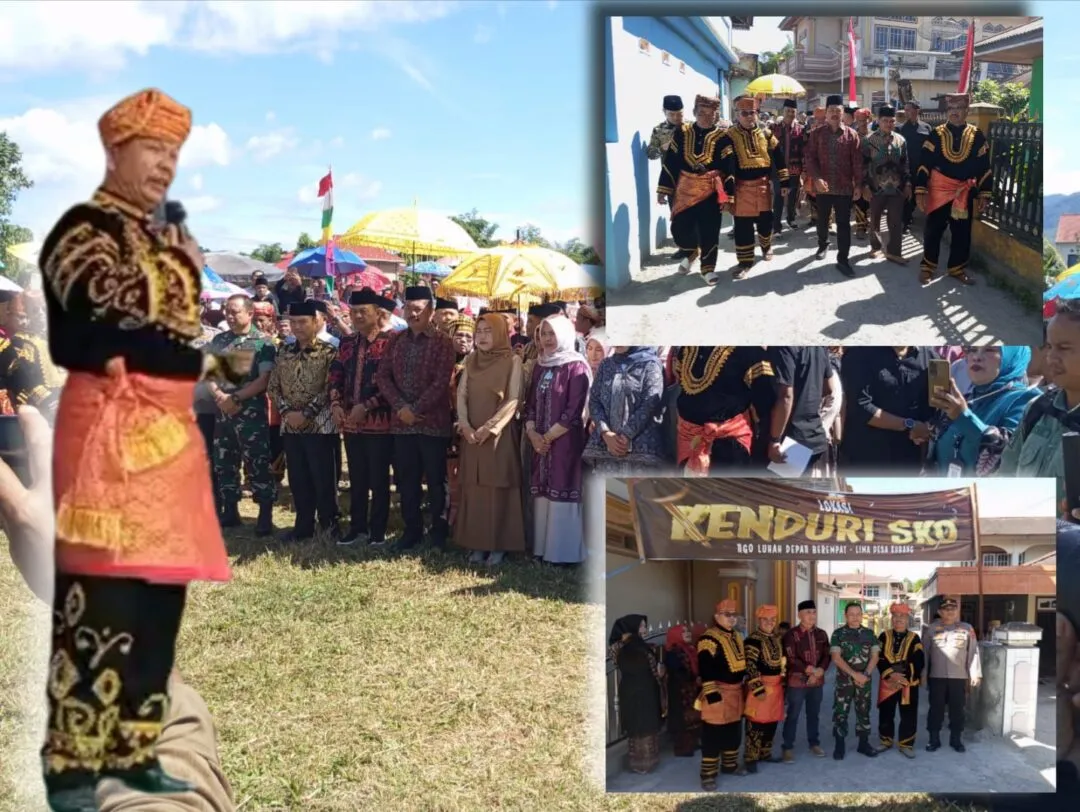 Bupati Monadi dan Ketua DPRD kerinci Hadiri Kenduri Sko Lima Desa Kubang