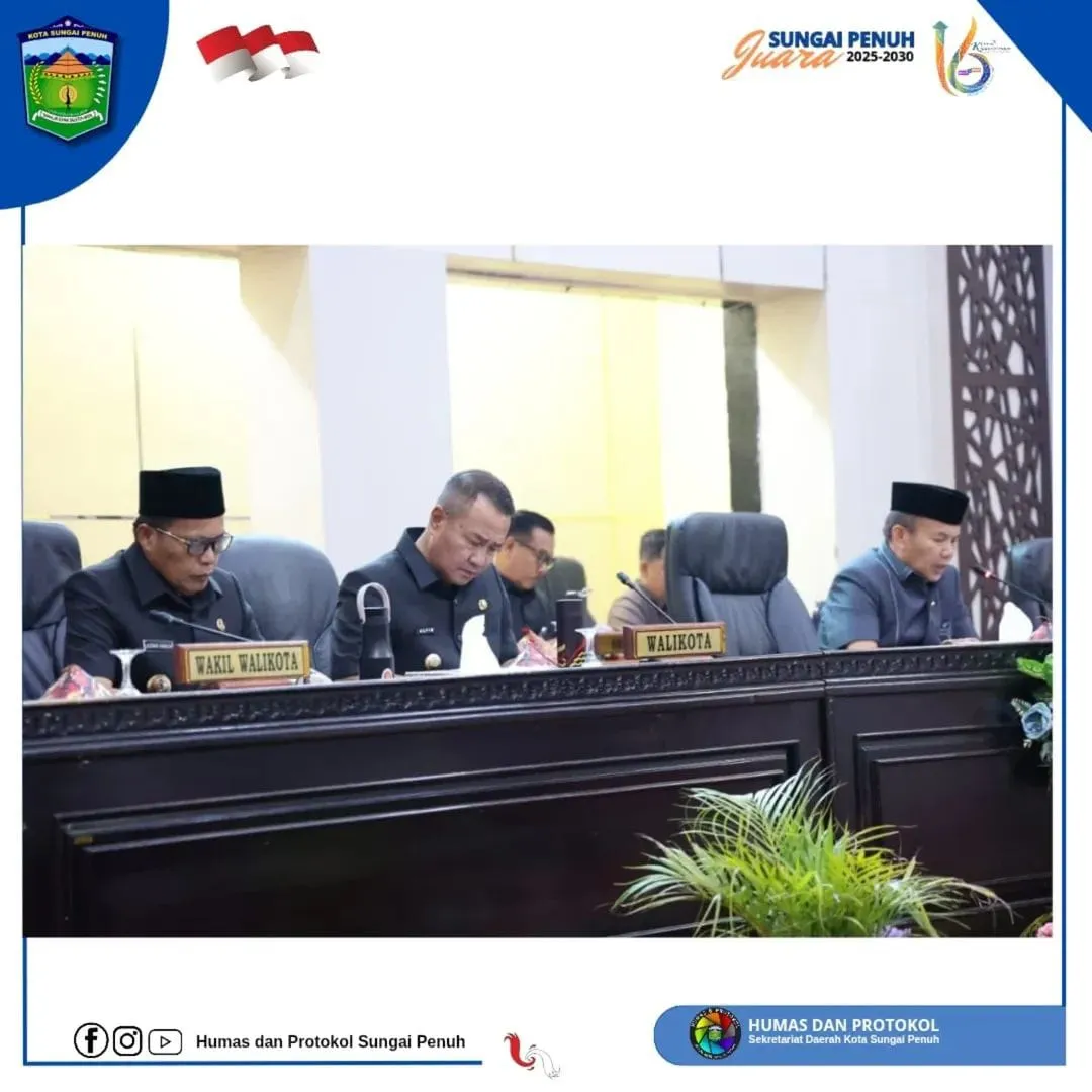 Wako Alfin Sampaikan Pengantar Perubahan RAPBD 2025 dalam Rapat Paripurna DPRD