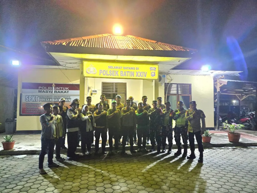 Cegah Timbulnya Aksi Premanisme, Polsek Batin XXIV Gelar Patroli Gabungan