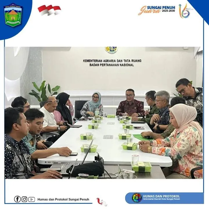 Wako Alfin Sambangi Kementerian ATR / BPN, Perjuangkan Kota Sungai Penuh Jadi Pusat Kegiatan Wilayah