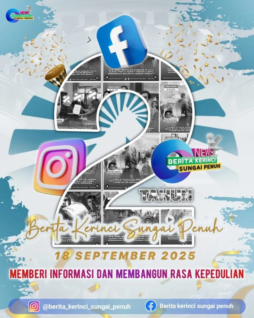 Dua Tahun Memberi Informasi dan Membangun Rasa Kepedulian: Media Sosial Berita Kerinci Sungai Penuh Mengukir Jejak Informasi di Ranah Digital