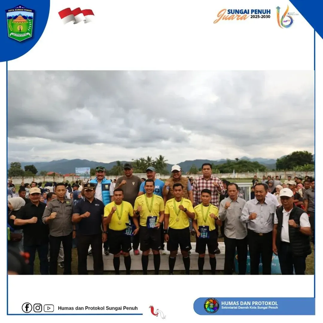 Wako Alfin dan Wawako Azhar Hamzah Hadiri Final Dandim Cup 0417/Kerinci 2025