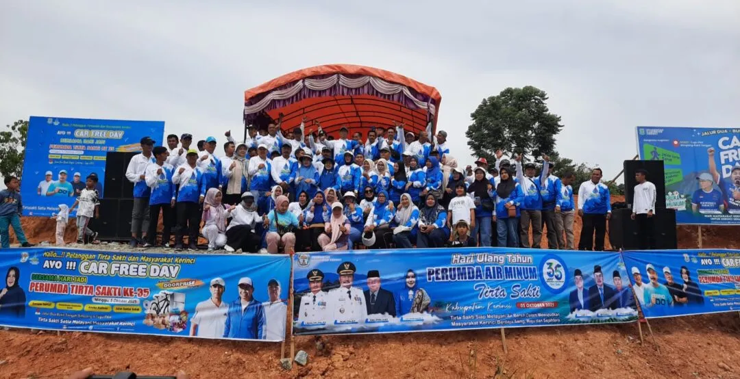 Meriahkan HUT ke- 35, PERUMDA Tirta Sakti Gelar Acara Car Free Day Kerinci