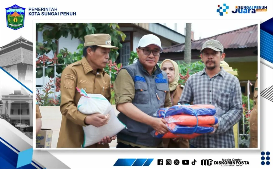 Wako Alfin Tinjau Warga Terdampak Puting Beliung, Serahkan Bantuan Langsung