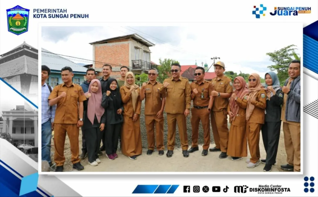 Wako Alfin Tinjau Pengerjaan Jalan Inpres Tanjung Mudo