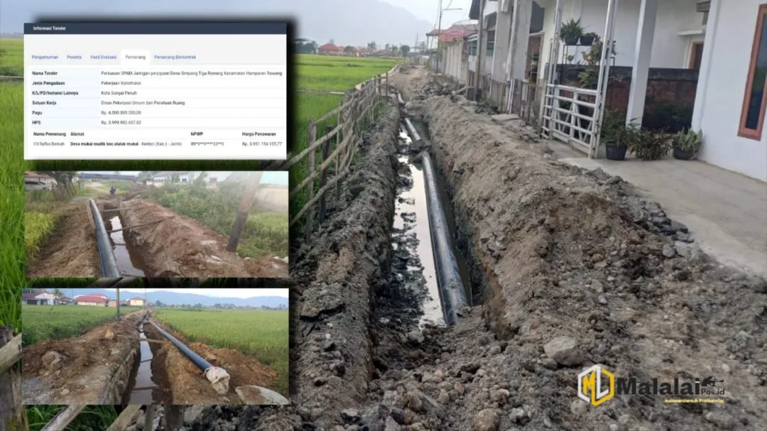 SPAM Simpang Tiga Rawang, "Mega Proyek Air Bersih Rp 4 Miliar, Hasilnya Jangan Sampai Air Mata"