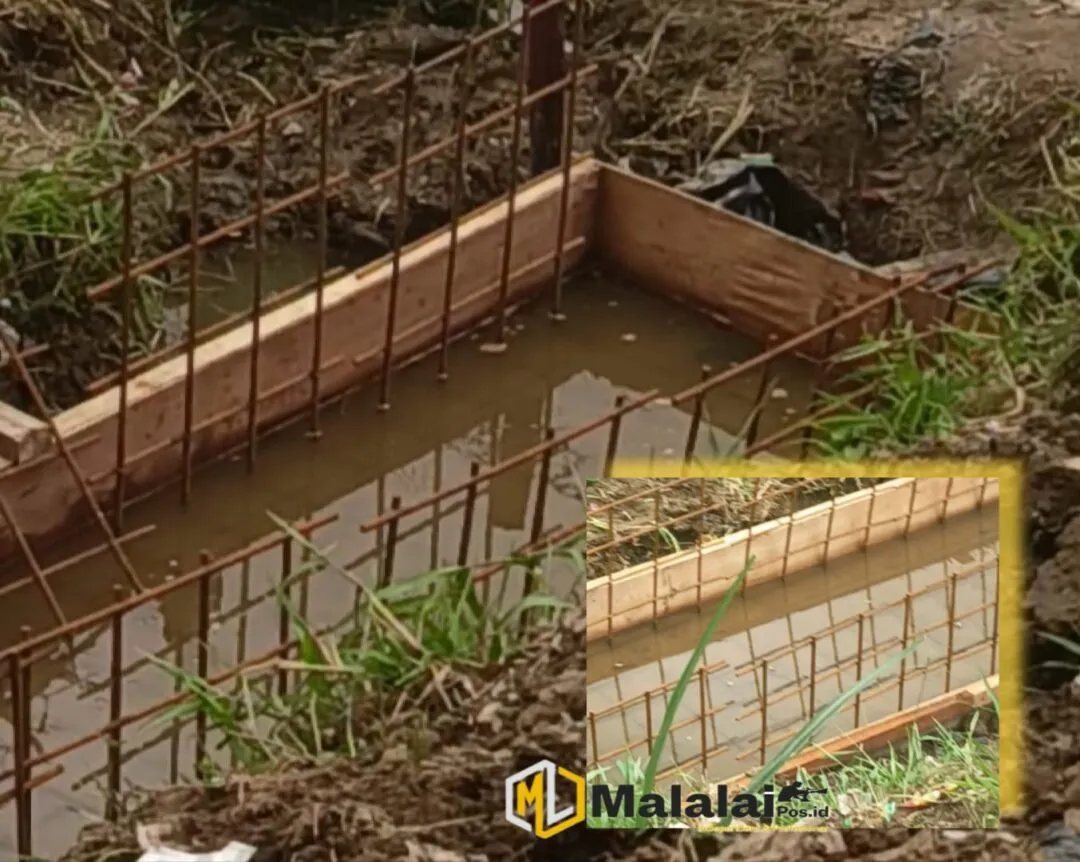 Besi Terpasang Putus-Putus, Mutu Irigasi Desa Cangking Diragukan