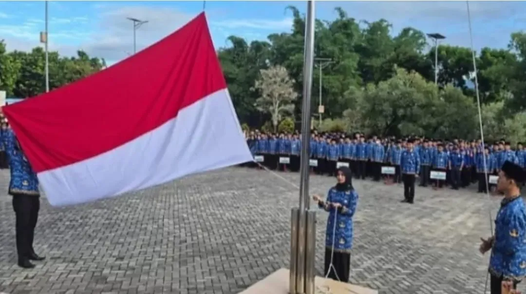 Wawako Azhar Hamzah Pimpin Upacara HUT Korpri Ke-54, Tekankan Profesionalisme ASN