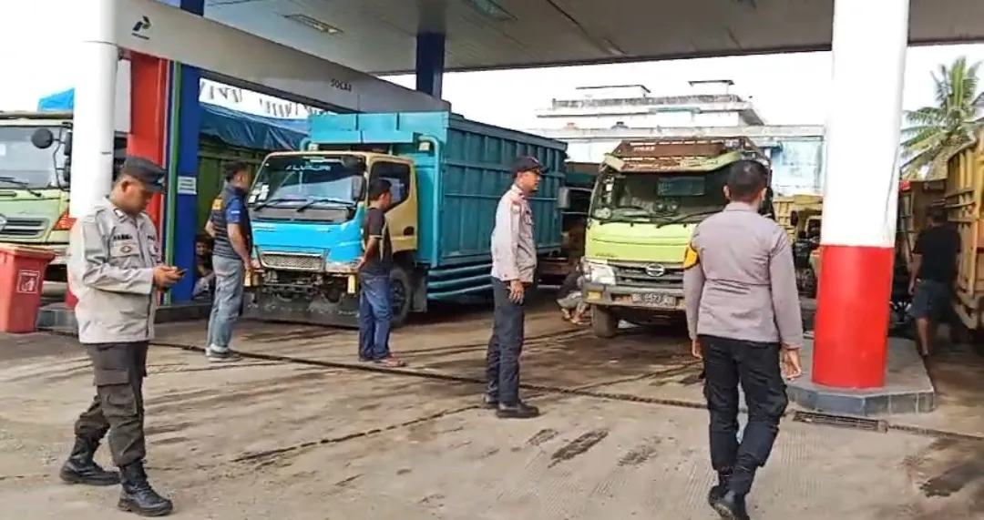 ​Patroli Pengawasan SPBU, Polsek Batin XXIV: Tidak Ditemukan Penyelewengan Bio Solar Subsidi
