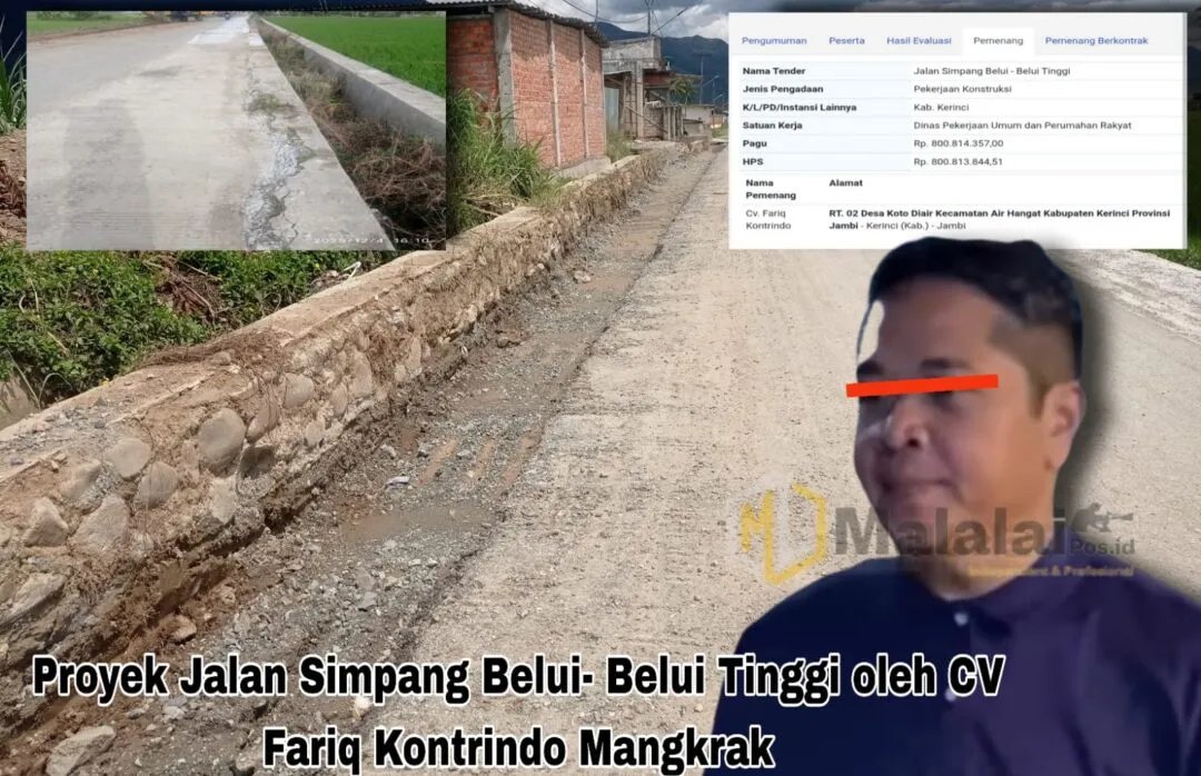 Proyek Milik Orang Ternama di Kerinci Mangkrak, Warga Protes Banyak Korban Berjatuhan