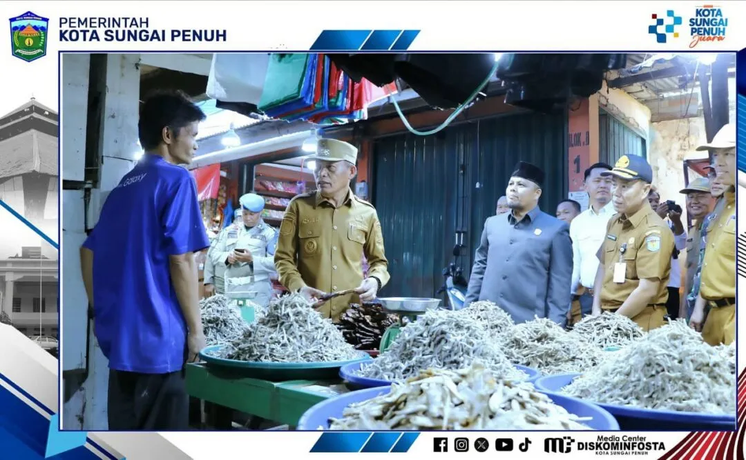 Jelang Nataru, Wawako Azhar Sidak Pasar Tanjung Bajure