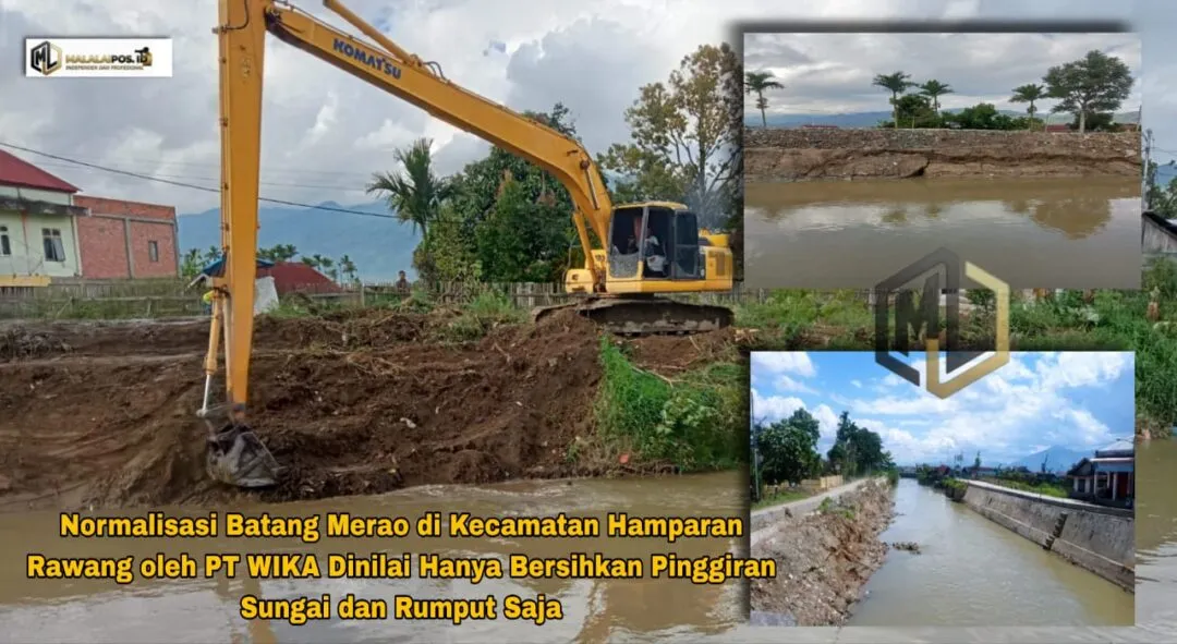 ​Lagi- Lagi, Normalisasi PT WIKA di Sungai Batang Merao Rawang Disorot, Dinilai Hanya Pembersihan Rumput