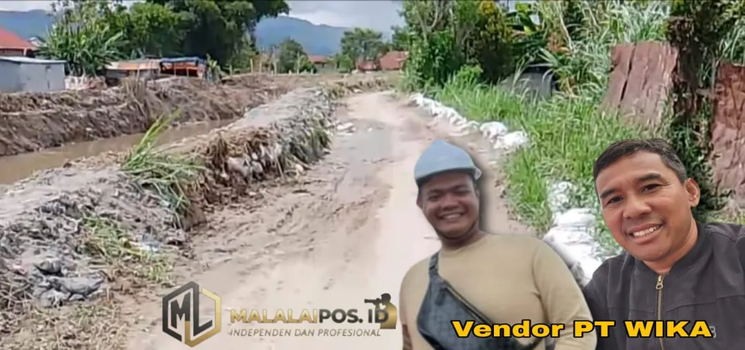 Normalisasi Sungai Batang Merao Makan Badan Jalan, Akses Jalan Warga Terganggu