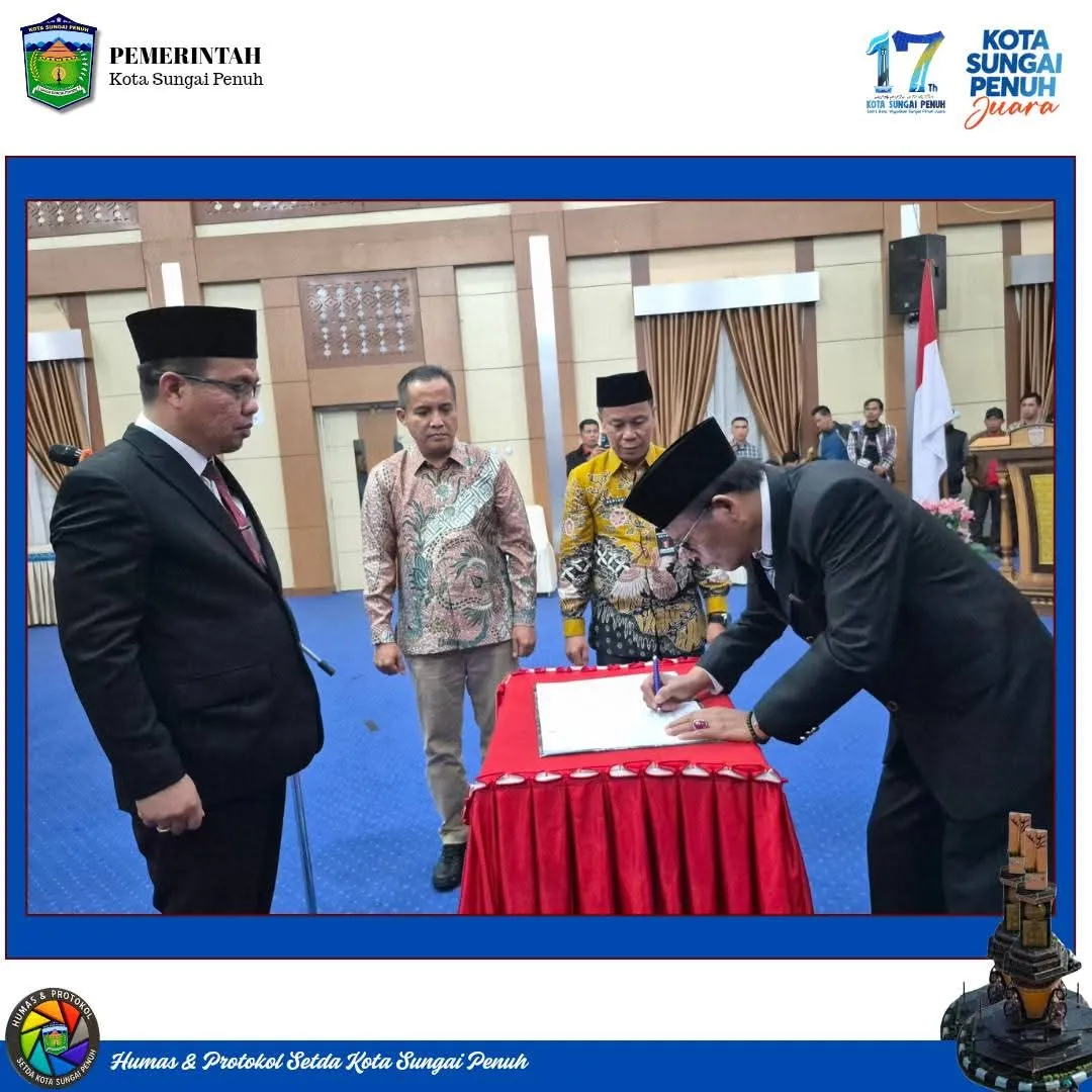 Wawako Azhar Lantik 16 Pejabat Eselon II dan III Lingkup Pemkot Sungai Penuh