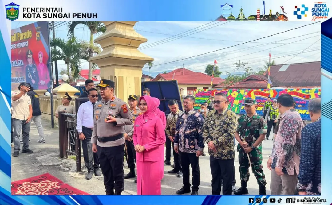 Wali Kota Alfin Hadiri Penyambutan Kapolres Baru Kerinci