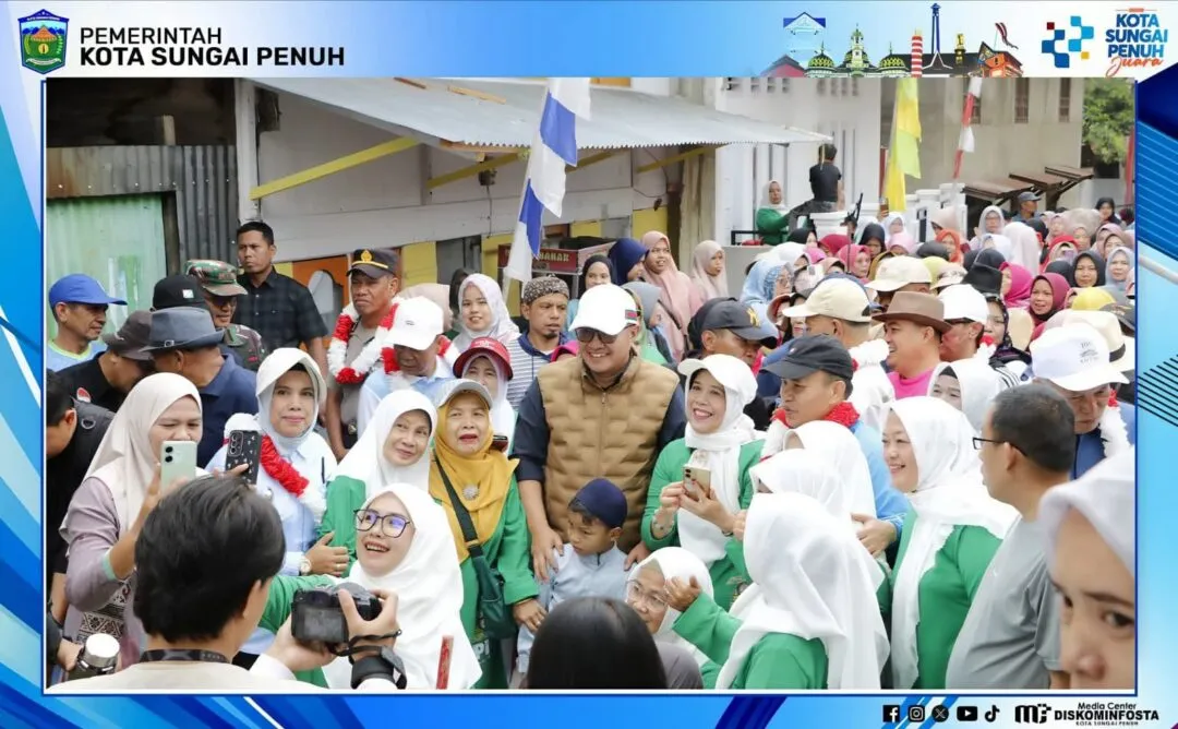 Gotong Royong Akbar di Sungai Penuh, Wali Kota dan Wakil Walikota Ajak Warga Jaga Budaya dan Kebersamaan