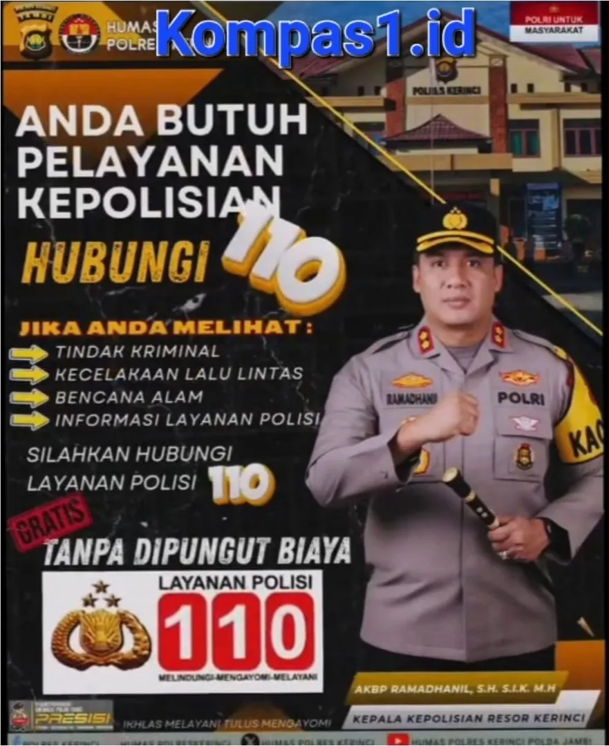 Polres Kerinci Permudah Layanan Darurat, Masyarakat Cukup Tekan 110