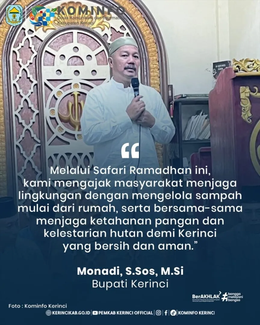 Safari Ramadhan di Desa Tambak Tinggi, Bupati Monadi Ajak Masyarakat Tingkatkan Kesadaran Pengelolaan Sampah dari Rumah