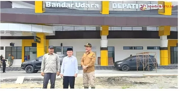 Gubernur Al Haris Tinjau Pembangunan Terminal Baru Bandara Depati Parbo, Siap Usulkan Perpanjangan Runway