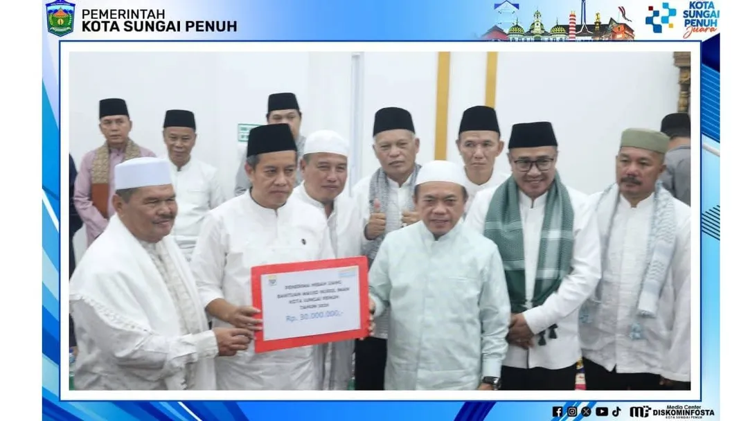 Wako Alfin dan Wawako Azhar Dampingi Gubernur Al Haris, Safari Ramadhan di Sungai Penuh Disambut Antusias Warga