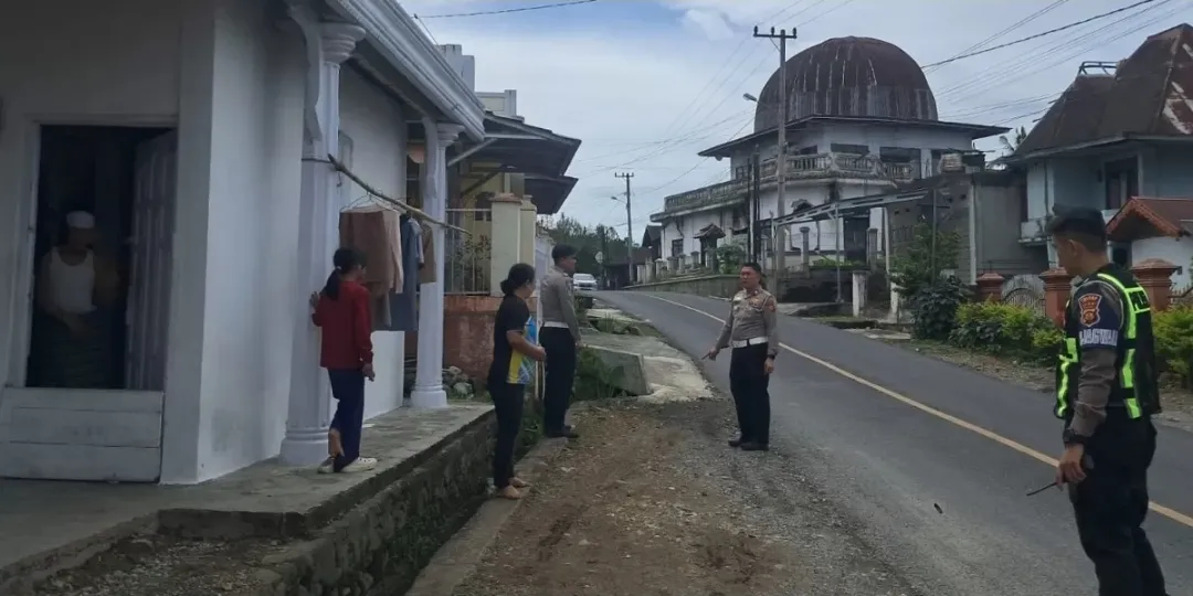 Respons Cepat Polres Kerinci Tangani Laka Lantas di Koto Iman, Diselesaikan Secara Kekeluargaan