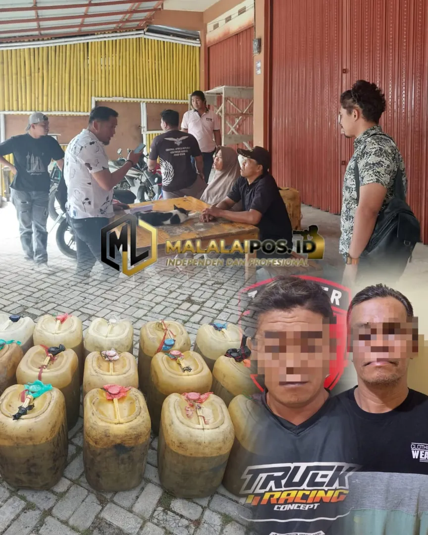POLRES KERINCI UNGKAP KASUS PENYALAHGUNAAN BBM BERSUBSIDI, DUA PELAKU DAN PULUHAN JERIGEN SOLAR DIAMANKAN