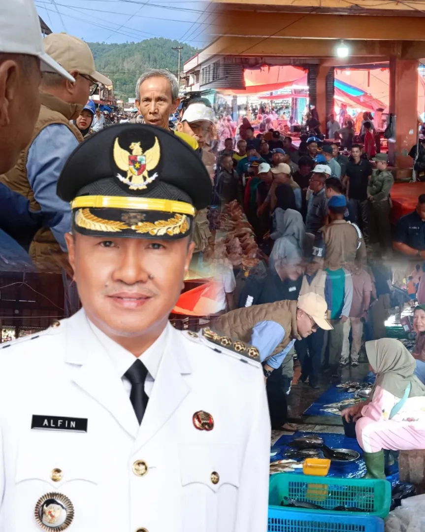 Prioritas Kenyamanan Pedagang dan Pembeli, Wako Alfin Tegaskan Komitmen Awasi Pasar Tanjung Bajure