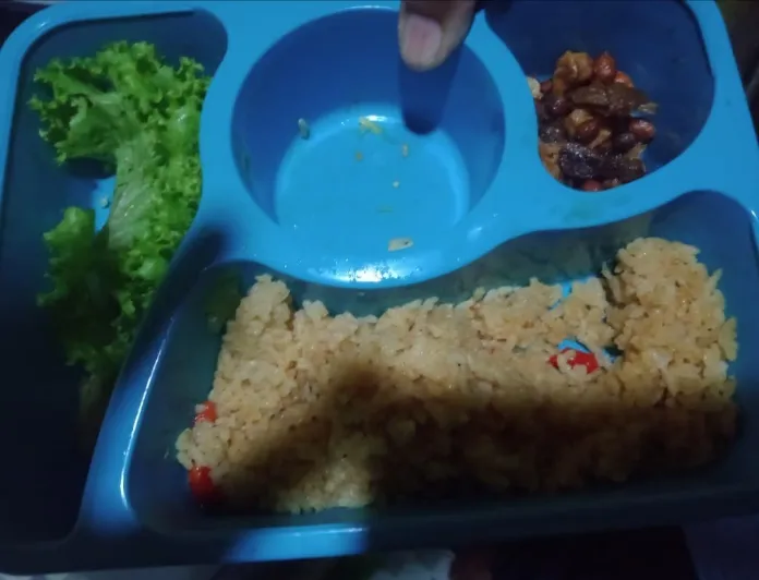 Porsi MBG di MtsN 02 Hamparan Rawang Diduga Basi