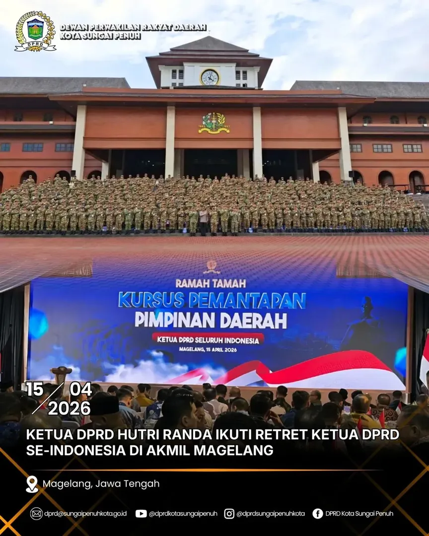 Ketua DPRD Hutri Randa Ikuti Retret Pemantapan Ketua DPRD se-Indonesia di Akmil Magelang
