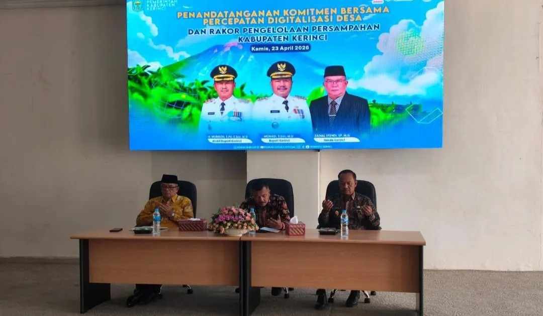 Menuju Pelayanan Publik Modern, Pemkab Kerinci Teken Komitmen Bersama Digitalisasi Desa 2026