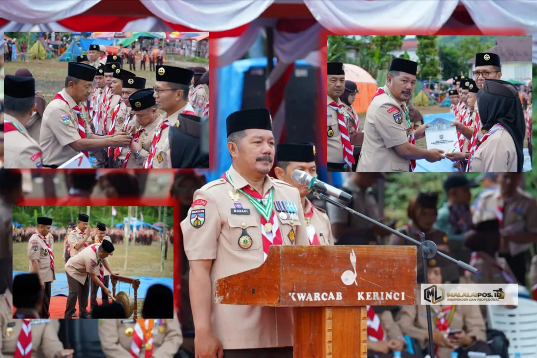 Jambore Kwarcab 2026 Resmi Dibuka, Bupati Kerinci Tegaskan Pramuka Benteng Generasi Muda