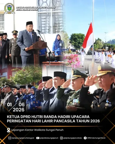 Ketua DPRD Hutri Randa Hadiri Upacara Peringatan Hari Lahir Pancasila Tahun 2026
