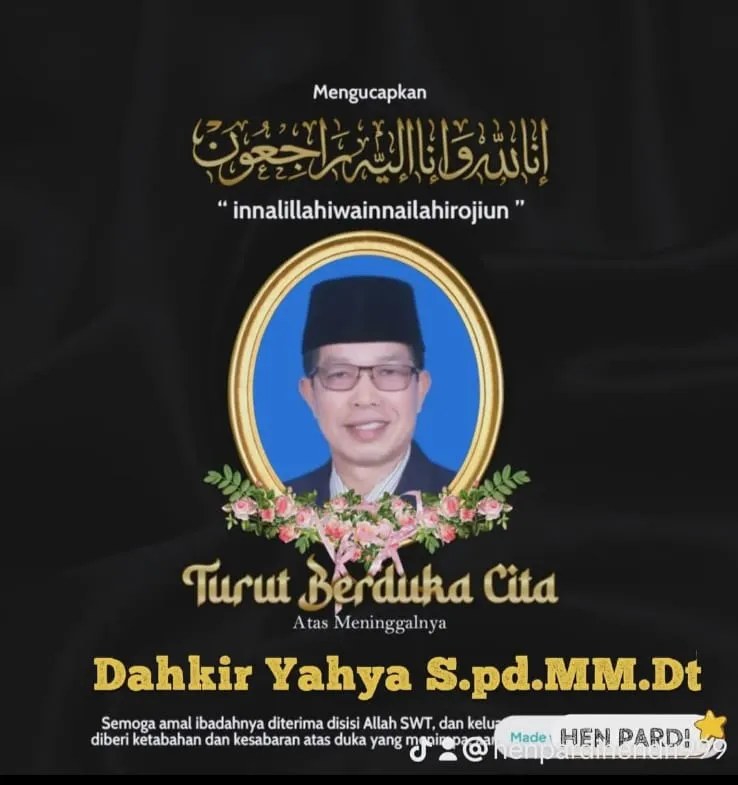 Kabar Duka, Ketua Komisi 1 DPRD Kota Sungai Penuh Dahkir Yahya Tutup Usia