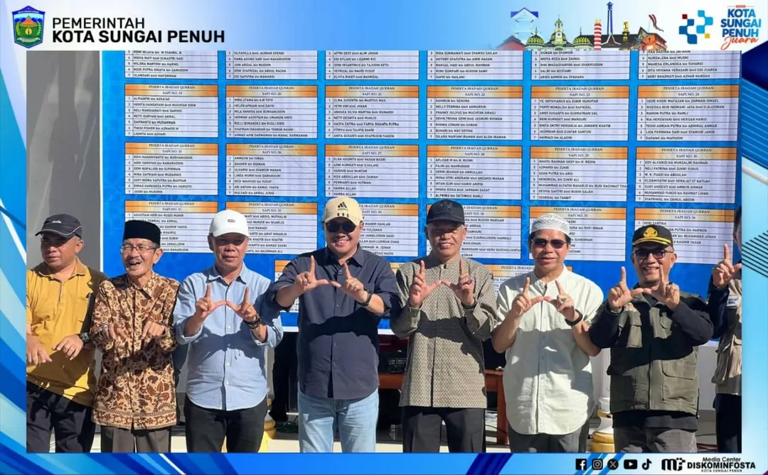Qurban Perdana ASN Kota Sungai Penuh Sukses Digelar, Wako Alfin Apresiasi Semangat Kebersamaan