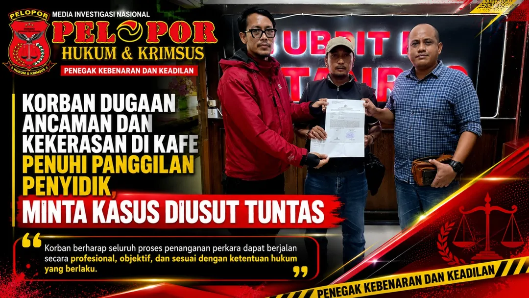 Korban Dugaan Ancaman dan Kekerasan di Kafe Penuhi Panggilan Penyidik, Minta Kasus Diusut Tuntas
