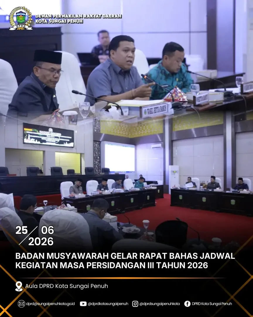 Bamus Gelar Rapat Bahas Jadwal Kegiatan Masa Persidangan III 2026